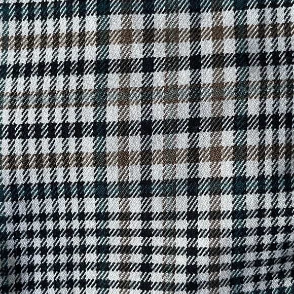 Zara TRF Collection Brown Black Plaid Belted Trousers Dress Pants - 35725 - Picture 10 of 14